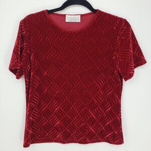 Vintage Y2K Velvet Top